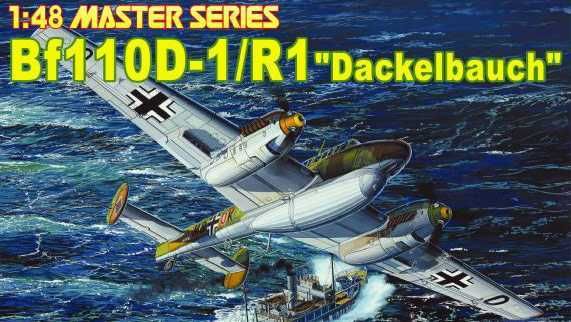 DRAGON Model Kit letadlo 5556 - Bf110-D1/R1 "DACKELBAUCH" (1:48) - obrázek 1