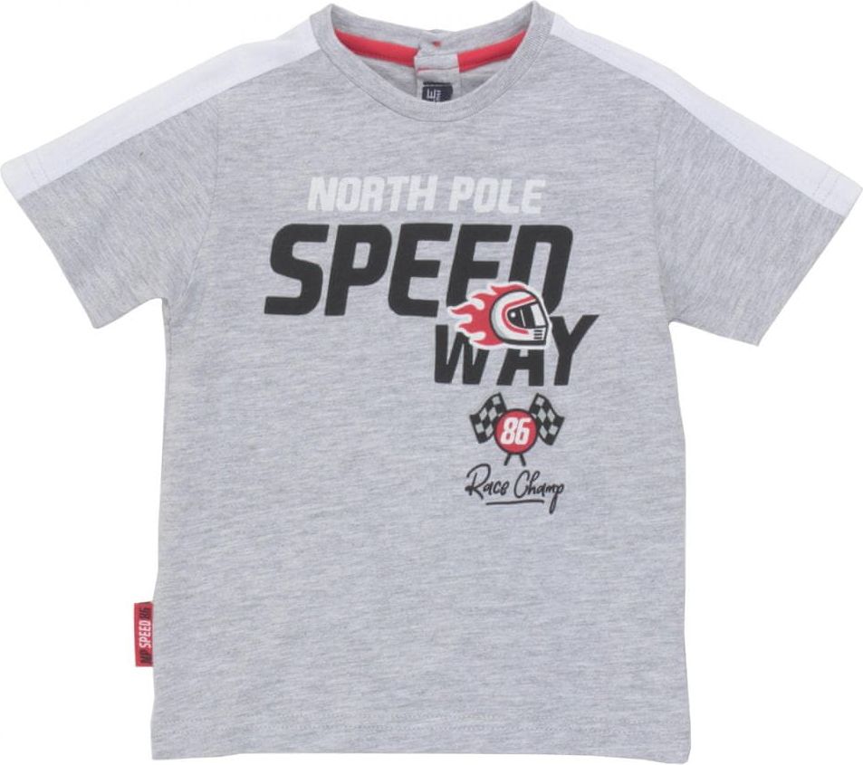 North Pole chlapecké tričko 80 šedá - obrázek 1