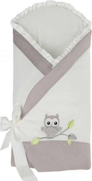 Zavinovačka měkká LittleUp Owl Grey - obrázek 1