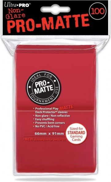 UltraPro Obaly na karty Ultra Pro Pro-Matte Red 2x50 ks - obrázek 1