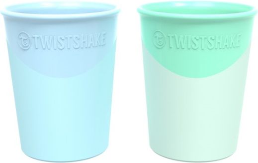 Kelímek 2x170 ml 6m+ Twistshake Pastelově Modrá/Zelená 2019 - obrázek 1