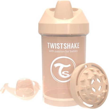 Twistshake Láhev pro batolata 300ml 8+m Pastelově béžová - obrázek 1