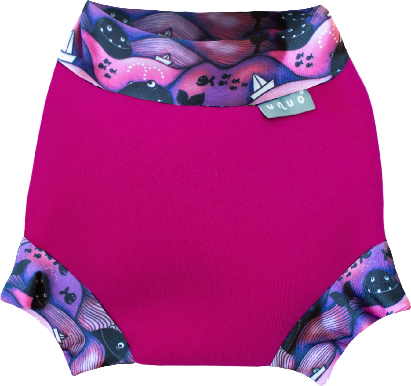 Unuo Neoprenové kojenecké plavky Velryby holka (Baby swimsuit) Velikost (Size): XS - obrázek 1
