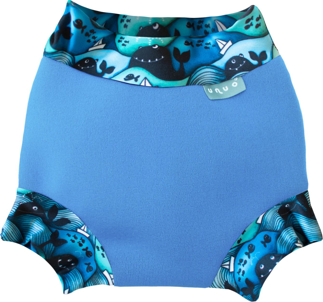 Unuo Neoprenové kojenecké plavky Velryby kluk (Baby swimsuit) Velikost (Size): XS - obrázek 1