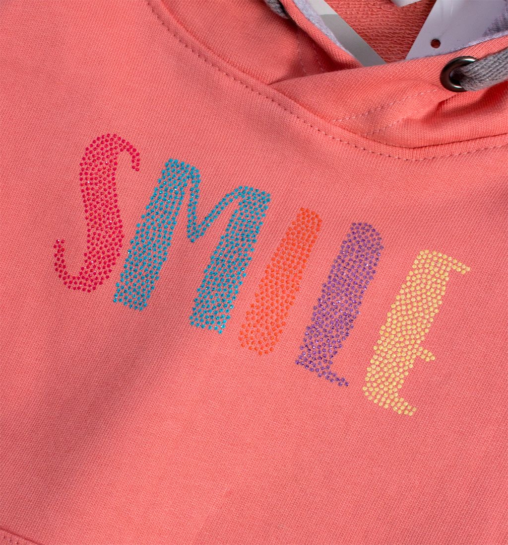 Dívčí mikina VENERE SMILE růžová Velikost: 98 - obrázek 2