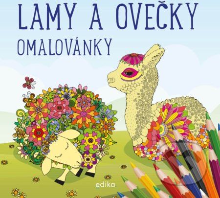 Lamy a ovečky - omalovánky - Edika - obrázek 1
