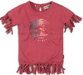 KokoNoko dívčí tričko s třásněmi 98, růžová - obrázek 1