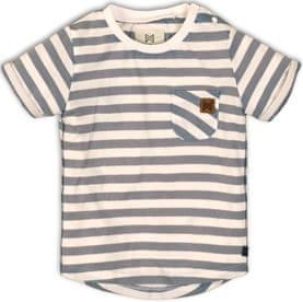 KokoNoko chlapecké tričko s kapsičkou 98, bílá/šedá - obrázek 1