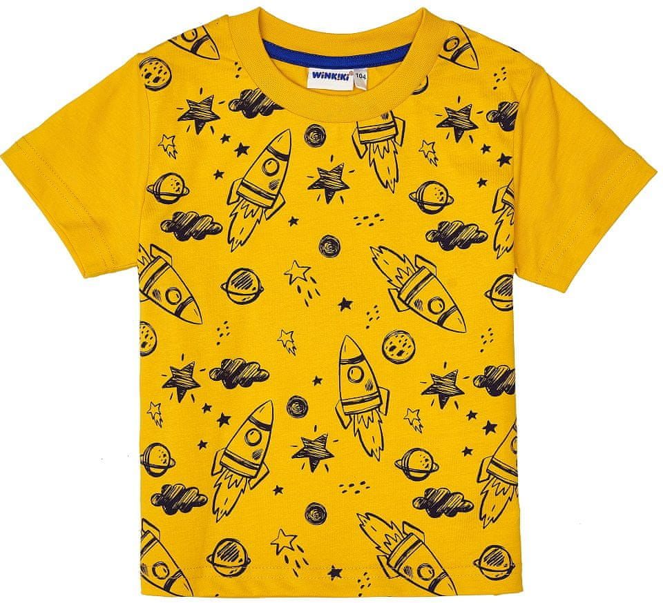WINKIKI chlapecké tričko 110 žlutá - obrázek 1