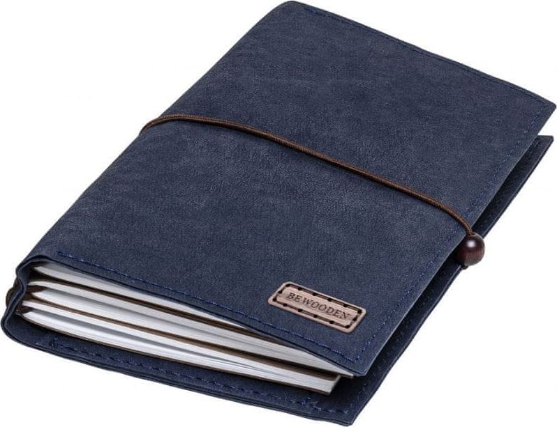 BeWooden Tmavě modrý zápisník Washpaper Midori z pratelného papíru - obrázek 1