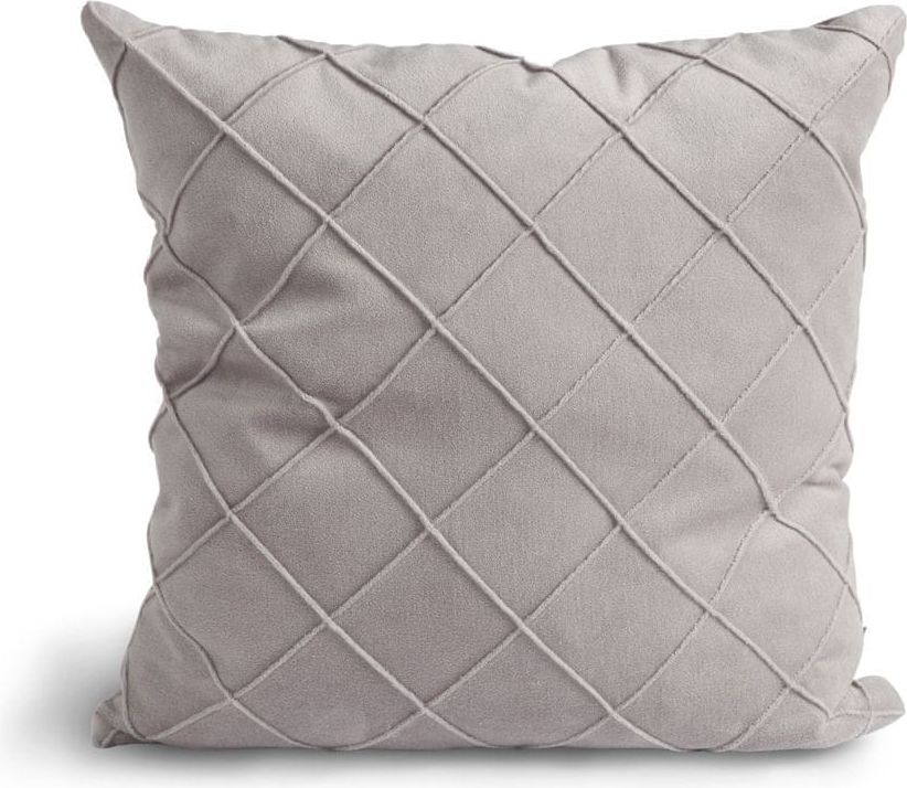 Lovely Linen Povlak na polštář Velvet Cushion Light grey 47x47 - obrázek 1