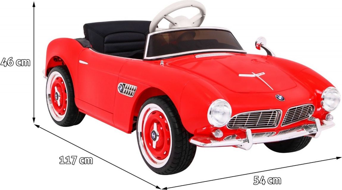 Elektrické autíčko BMW 507 Retro - zelené - obrázek 10