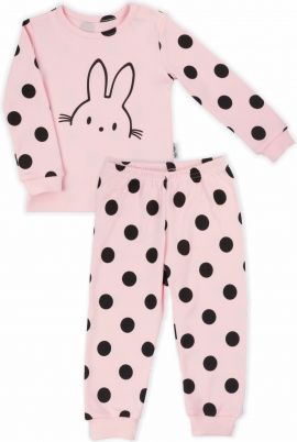Nicol dětské pyžamo Nicol Bunny puntík - světle růžové - obrázek 1