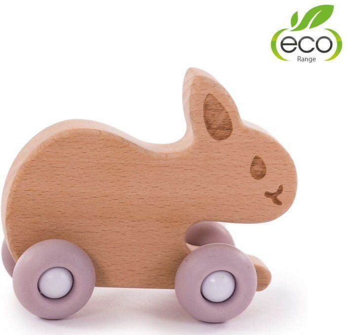 Dřevěná hračka Bo Jungle B-Woody Rabbit Pastel Pink 2020 - obrázek 1