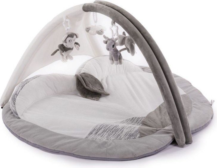 Hrací deka s hrazdičkou Bo Jungle B-Play Gym Apple Grey 2020 - obrázek 1