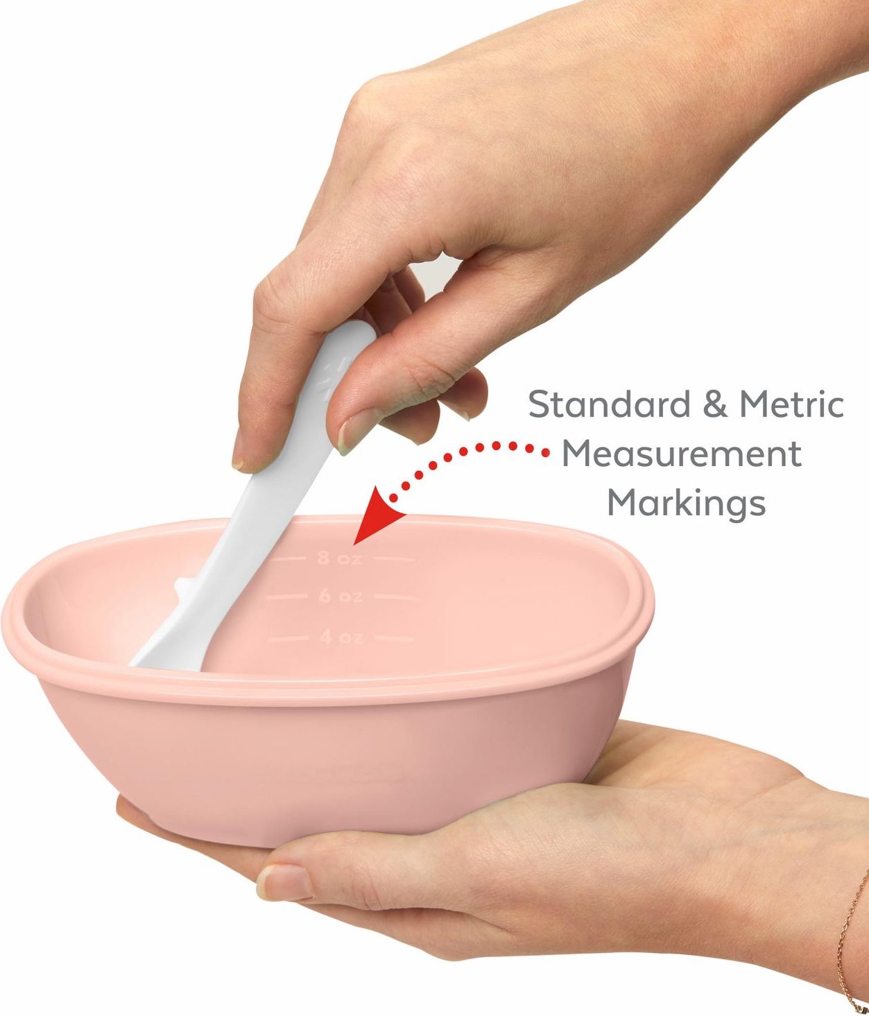 Skip Hop Miska s lžičkou v ochranném pouzdře Easy Serve Coral 240ml, 3m+ - obrázek 4
