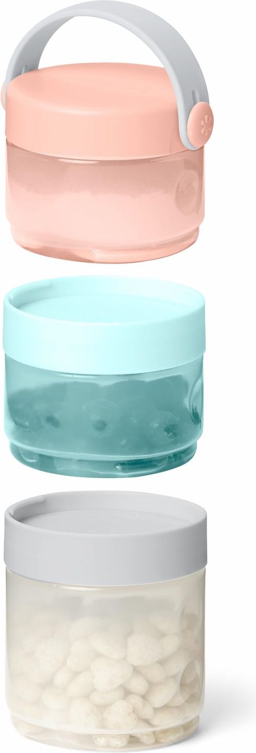Skip Hop Sada 3 nádob na jídlo cestovní Coral/Teal - obrázek 3