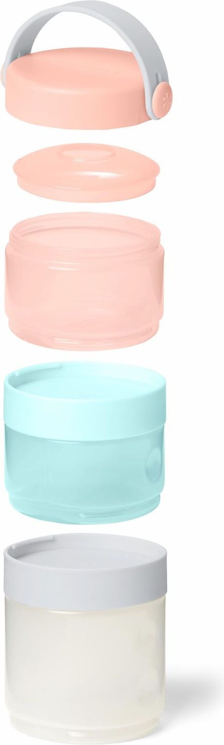 Skip Hop Sada 3 nádob na jídlo cestovní Coral/Teal - obrázek 4