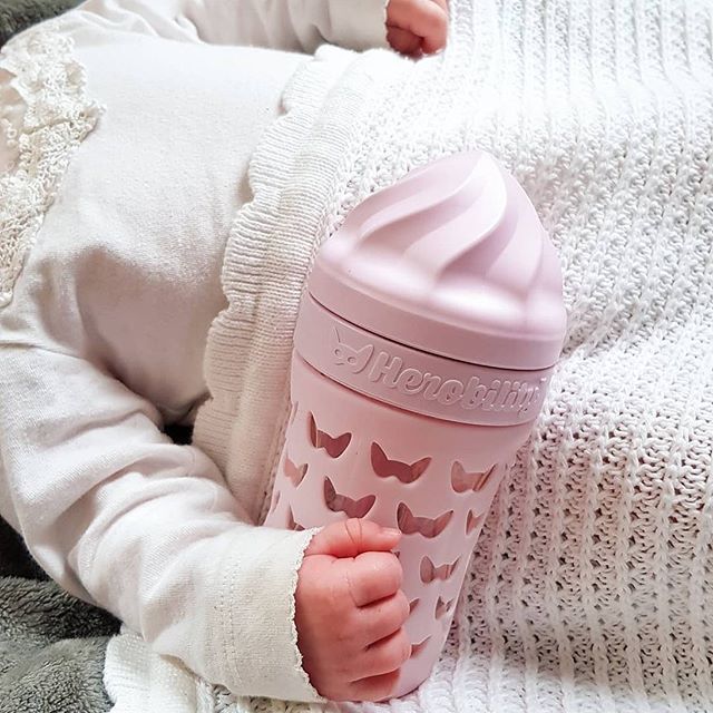 HeroEcoBottle skleněná kojenecká eko láhev 320 ml, růžová - obrázek 2