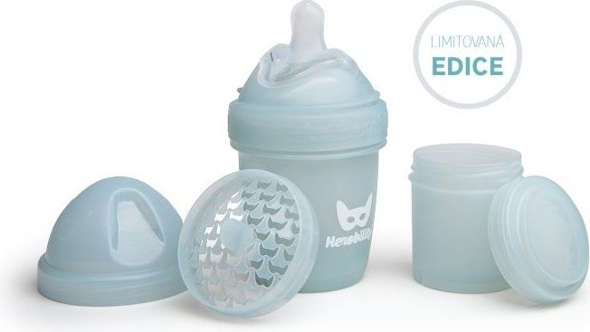 HeroEco HeroBottle Antikoliková kojenecká láhev 140ml, šedá - obrázek 1