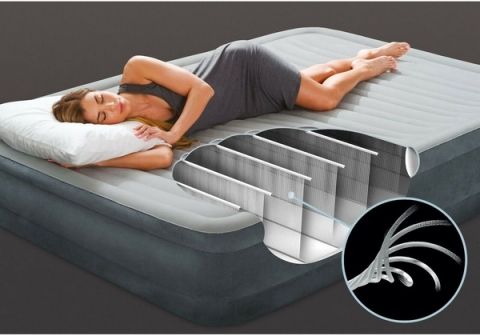 Intex 67770 Nafukovací postel Dura-Beam Queen Comfort plush 152x203x33 cm s elektrickou pumpou - obrázek 8