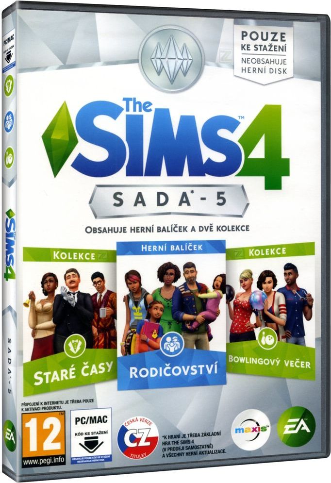 The Sims 4 sada 5: Rodičovství + Staré časy + Bowlingový večer - PC - obrázek 1