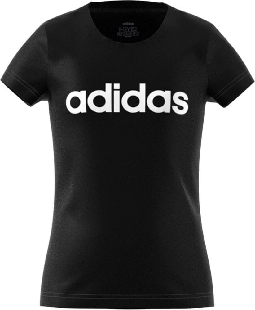 Adidas dívčí tričko YG E LIN TEE 146 černá - obrázek 1