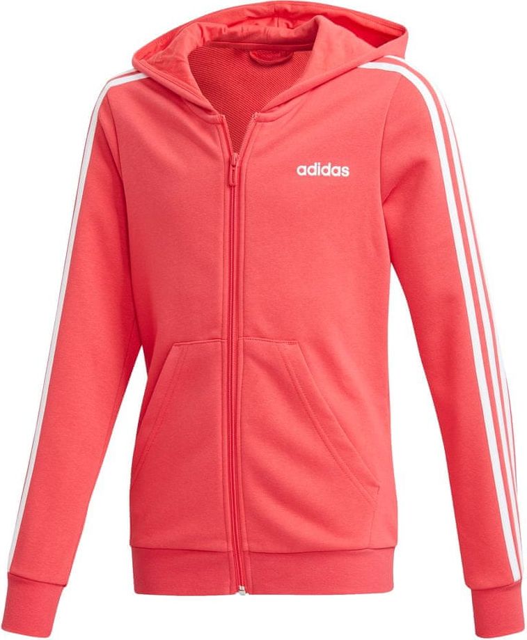 Adidas dívčí mikina YG E 3S FZ HD 110 růžová - obrázek 1