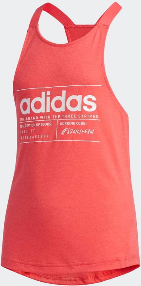 Adidas dívčí tričko YG BB TANK 116 růžová - obrázek 1