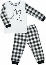 Pyžamo dětské bavlna - BUNNY kárko černo-bílé - vel.86 - obrázek 1