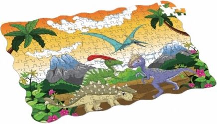 Puzzle dinosauři 208 ks, 90x64 cm