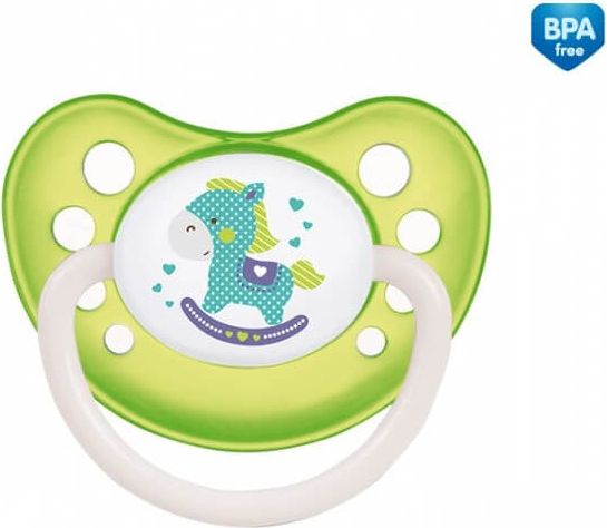 Kojenecký dudlík Canpol babies 0-6m kaučukový anatomický TOYS zelený - obrázek 1