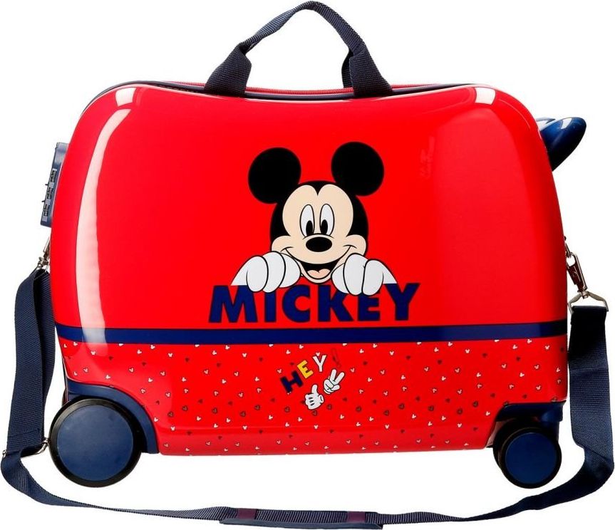 JOUMMABAGS Dětský kufřík Happy Mickey MAXI ABS plast, objem 34 l - obrázek 1