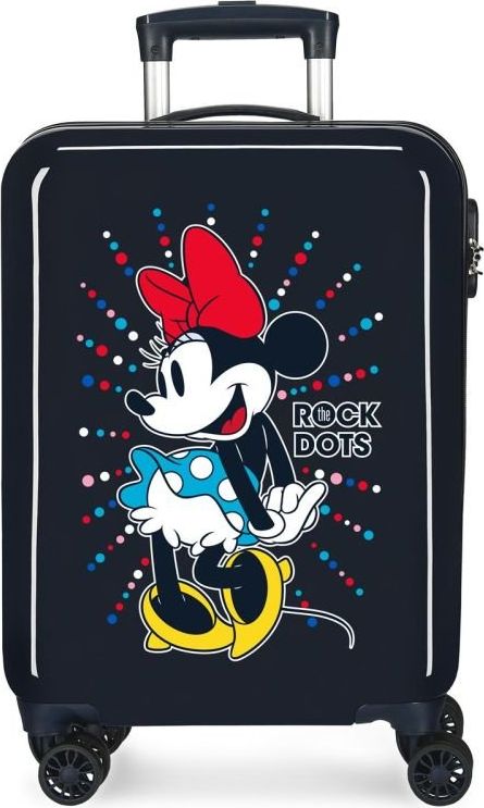 JOUMMABAGS ABS Cestovní kufr Minnie Rock Dots Blue ABS plast, objem 34 l - obrázek 1