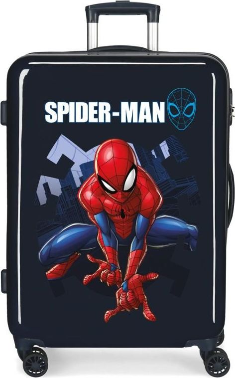 JOUMMABAGS ABS Cestovní kufr Spiderman Action Blue ABS plast, objem 70 l - obrázek 1