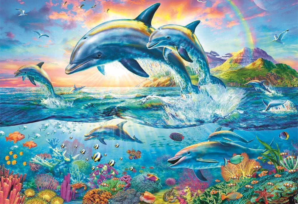 Trefl Puzzle Rodina delfínů 1500 dílků - obrázek 1
