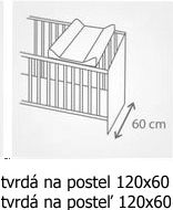 Přebalovací podložka pevná s hranami - VESELÝ KRÁLÍČEK na bílém - 80x50cm - obrázek 3