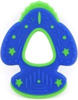 Kousátko dětské plastové - LETADLO modro-zelené - BabyMix - obrázek 1