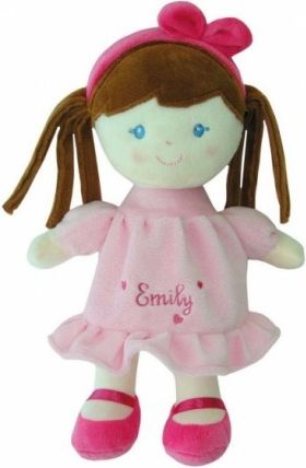 Smily Play, Hadrová panenka Emily s hnědými vlásky, 25 cm - obrázek 1