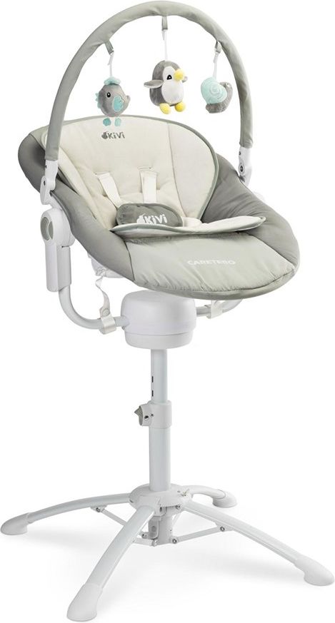 Dětská jídelní židlička 3v1 Caretero Kivi grey - obrázek 2