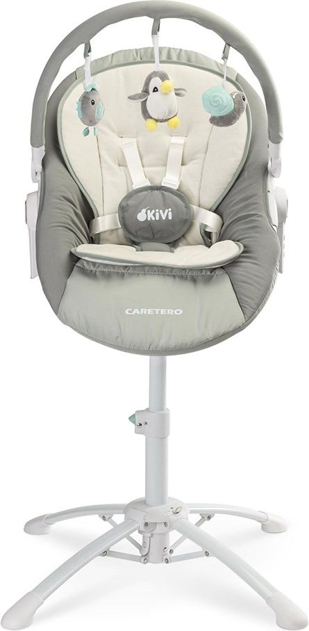 Dětská jídelní židlička 3v1 Caretero Kivi grey - obrázek 4