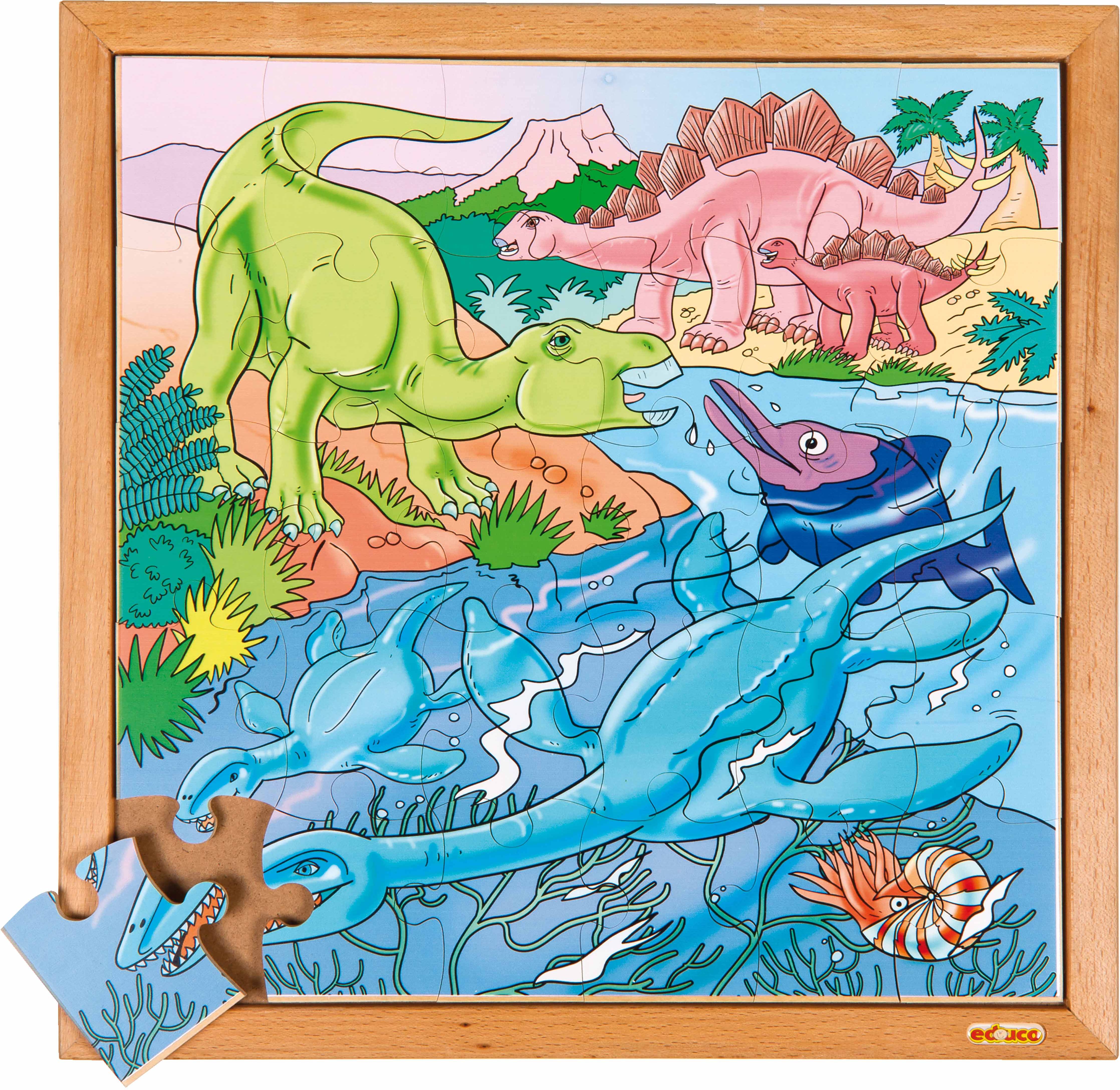 Educo E523224 Dino puzzle - in the water - obrázek 1