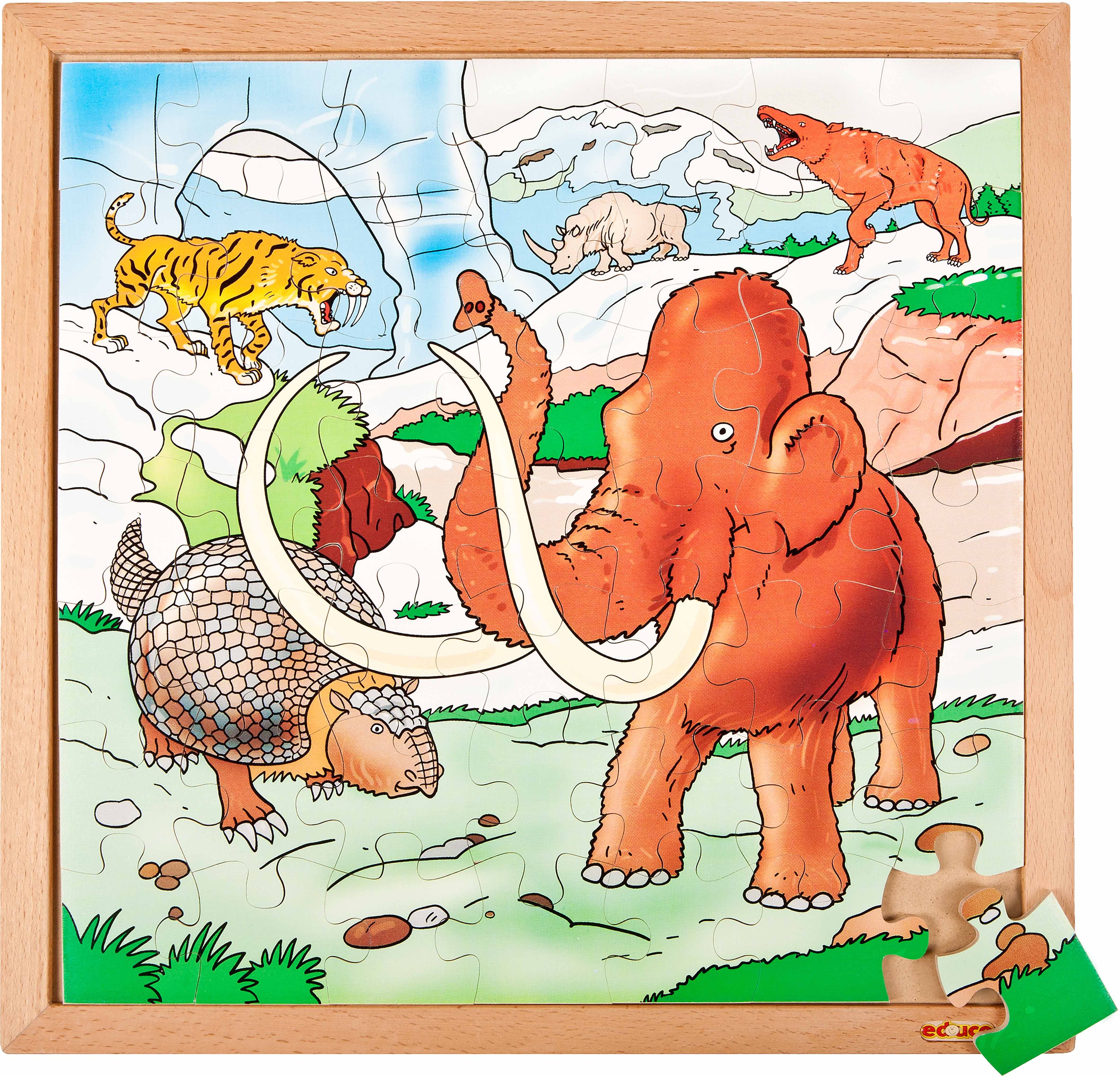Educo E523225 Dino puzzle - in the ice age - obrázek 1