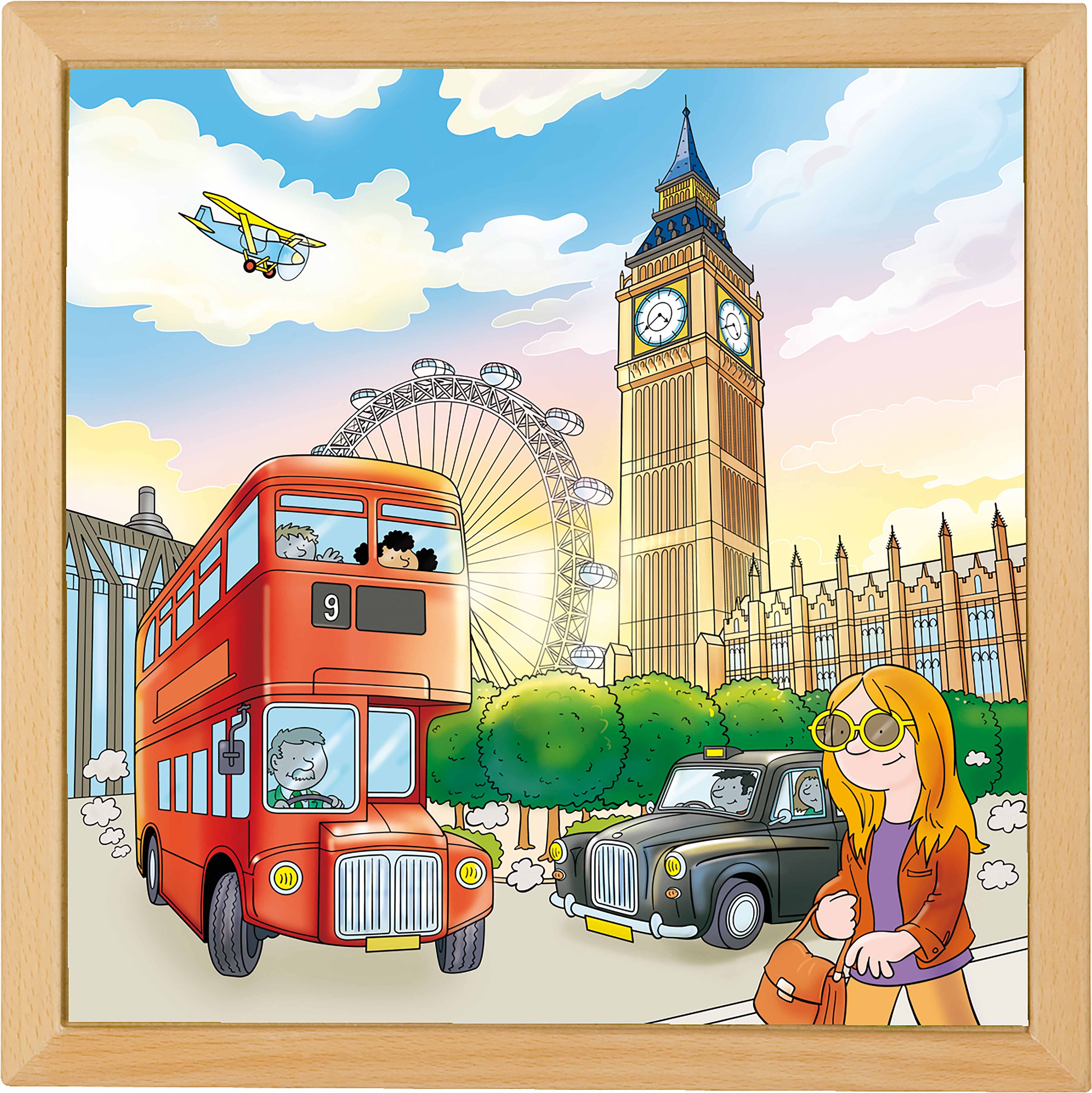 Educo E523259 European cities puzzle - London - obrázek 1