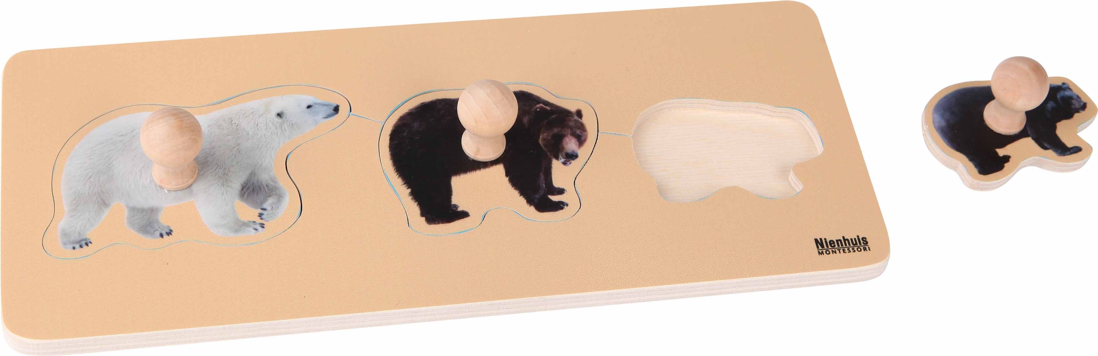 Nienhuis Montessori Toddler Puzzle: 3 Bears - obrázek 1