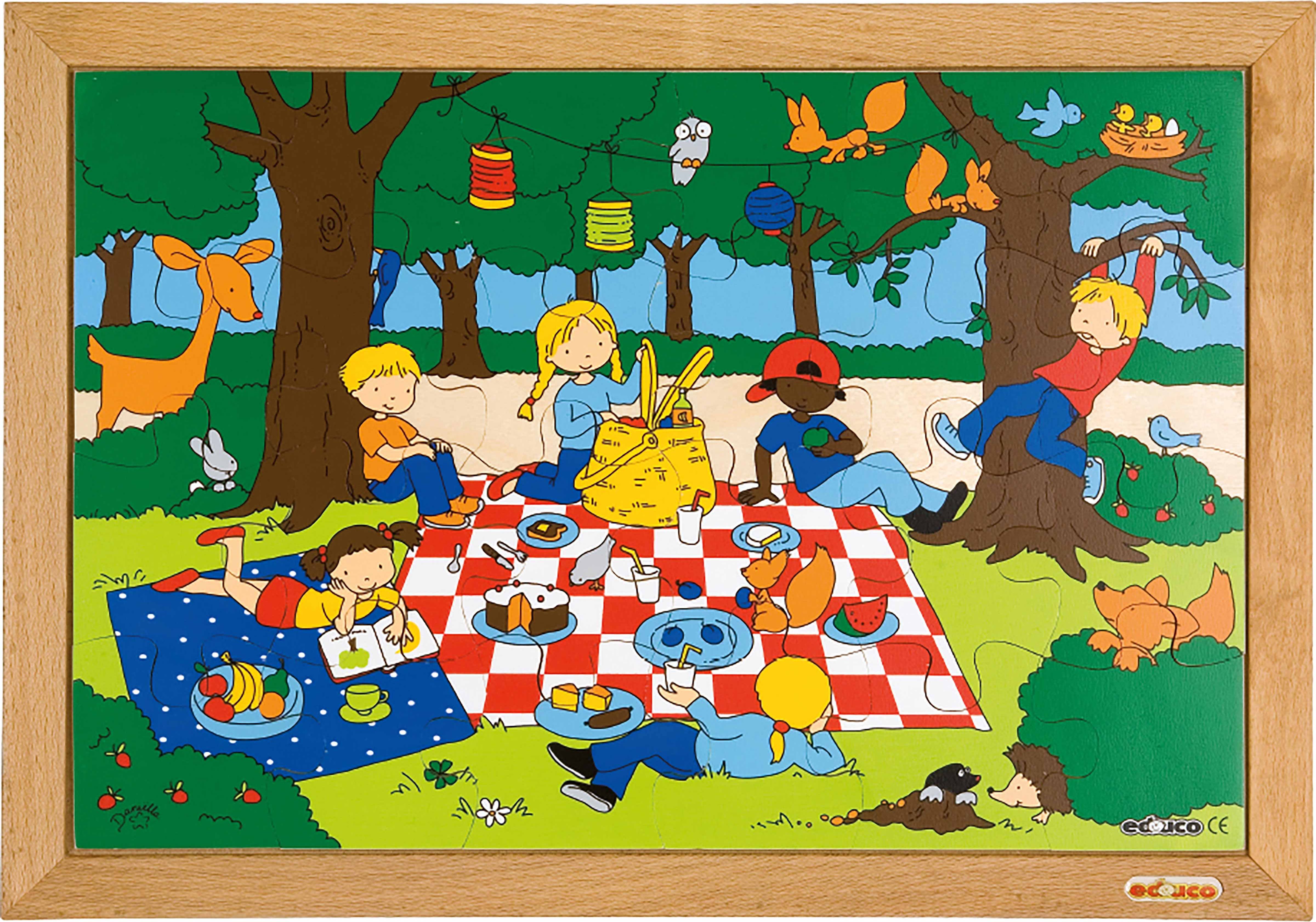 Educo E522572 Children's activities puzzle - picnic - obrázek 1