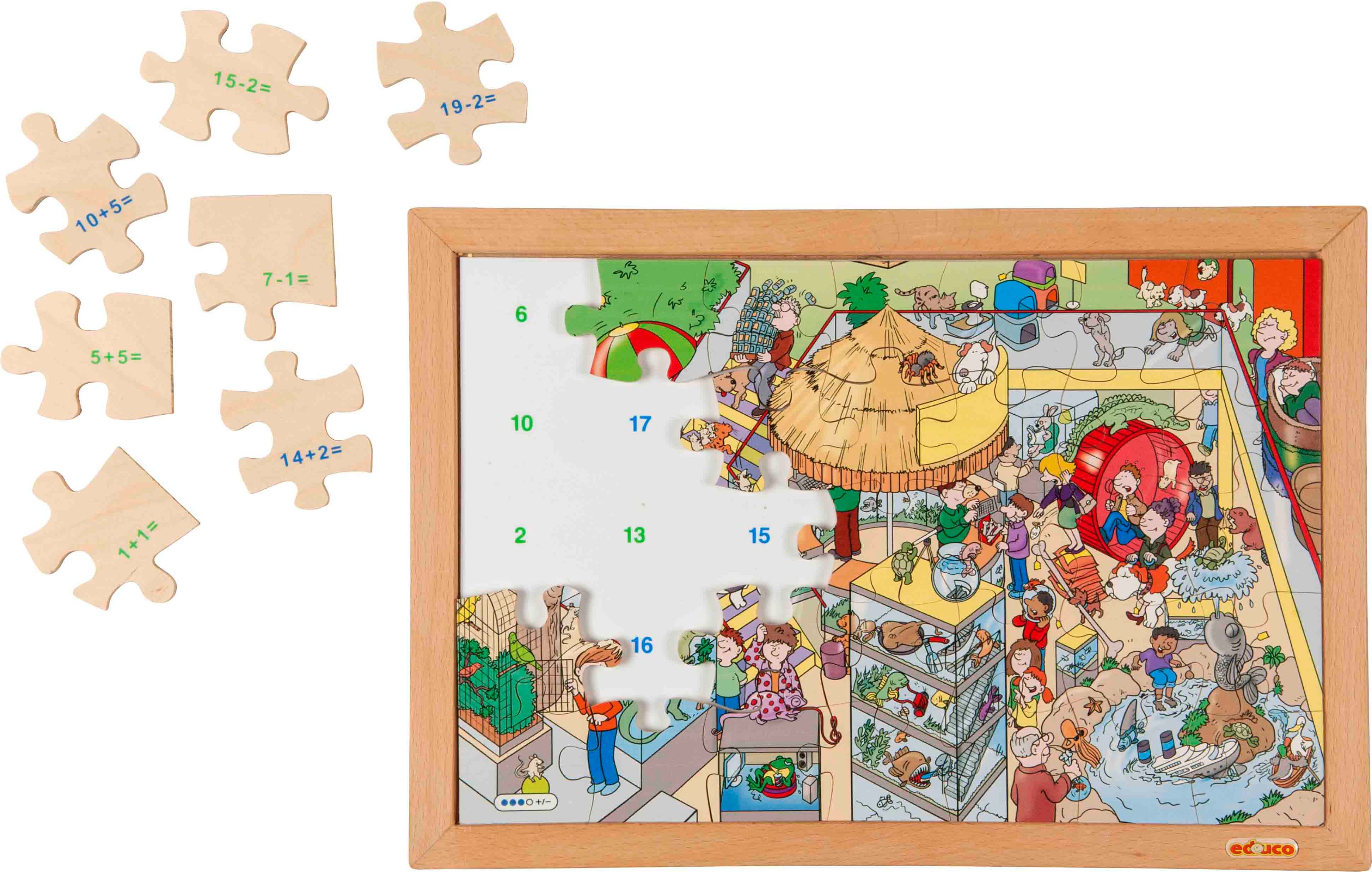 Educo E523362 Math puzzle up to 20 (addition and subtraction)-1 - obrázek 1