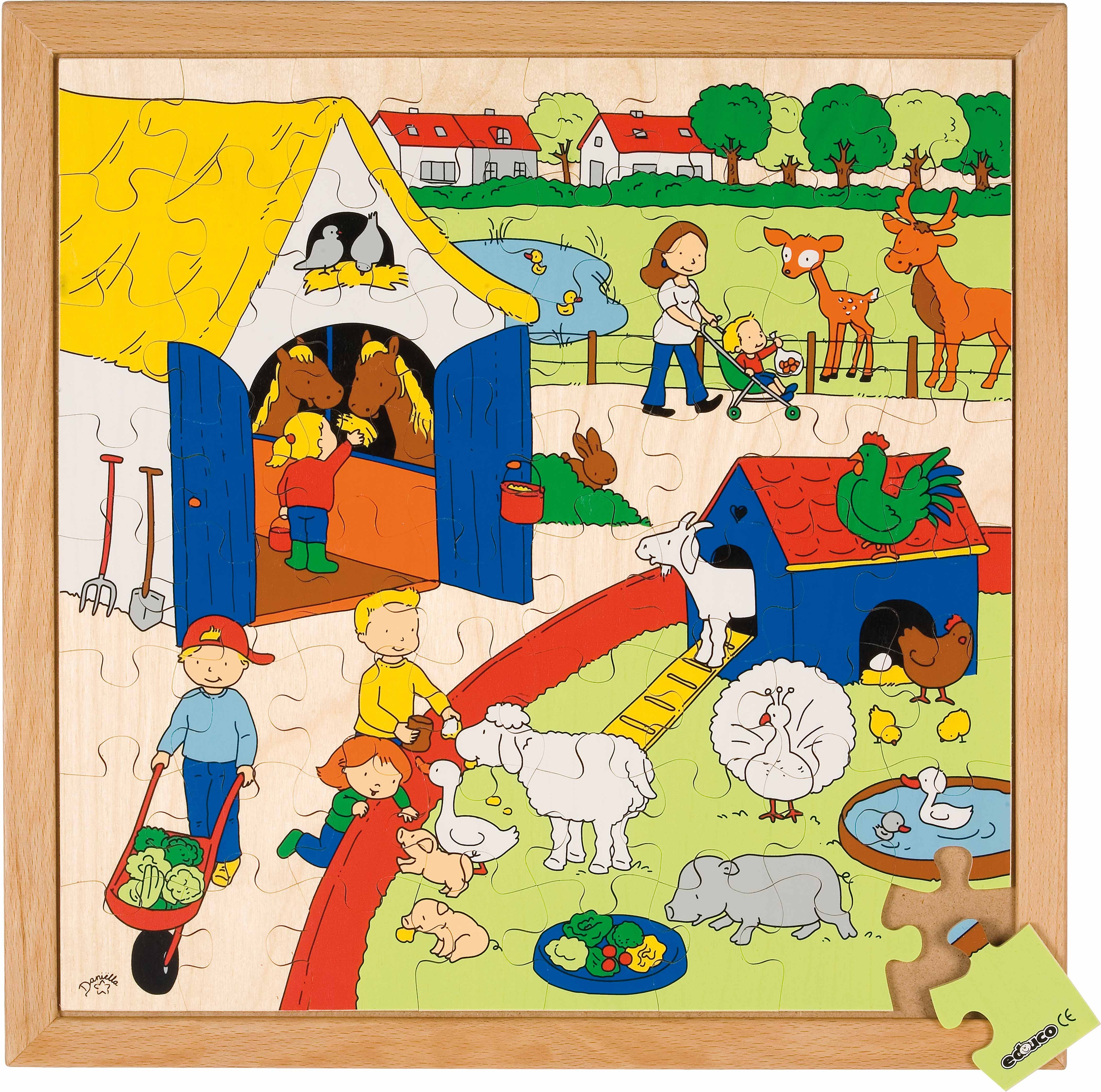 Educo E522615 Recreation puzzle - children’s farm - obrázek 1