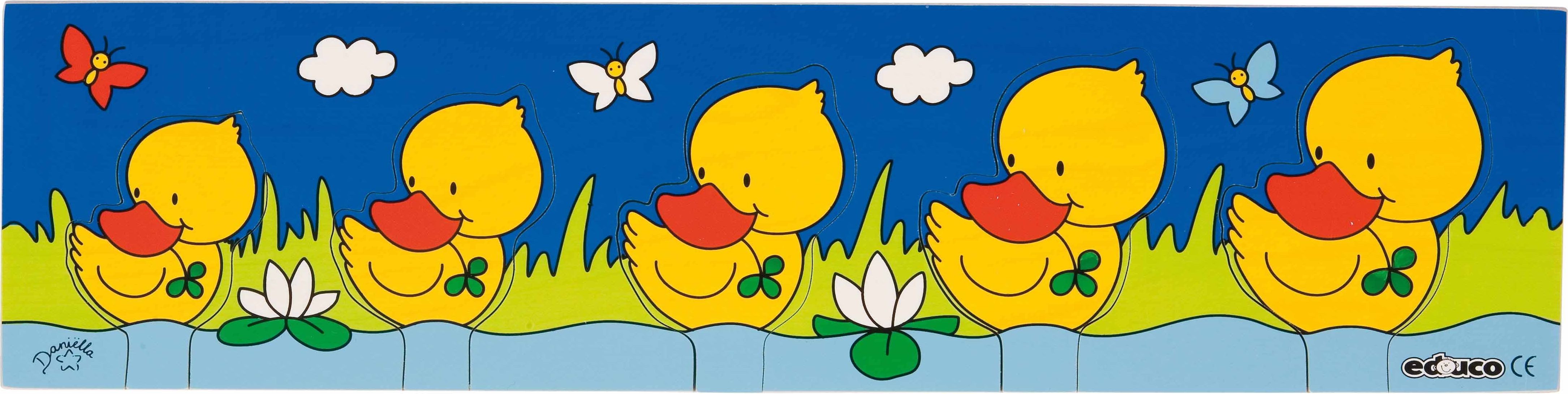 Educo E523027 Inlay board puzzles - duck - obrázek 1