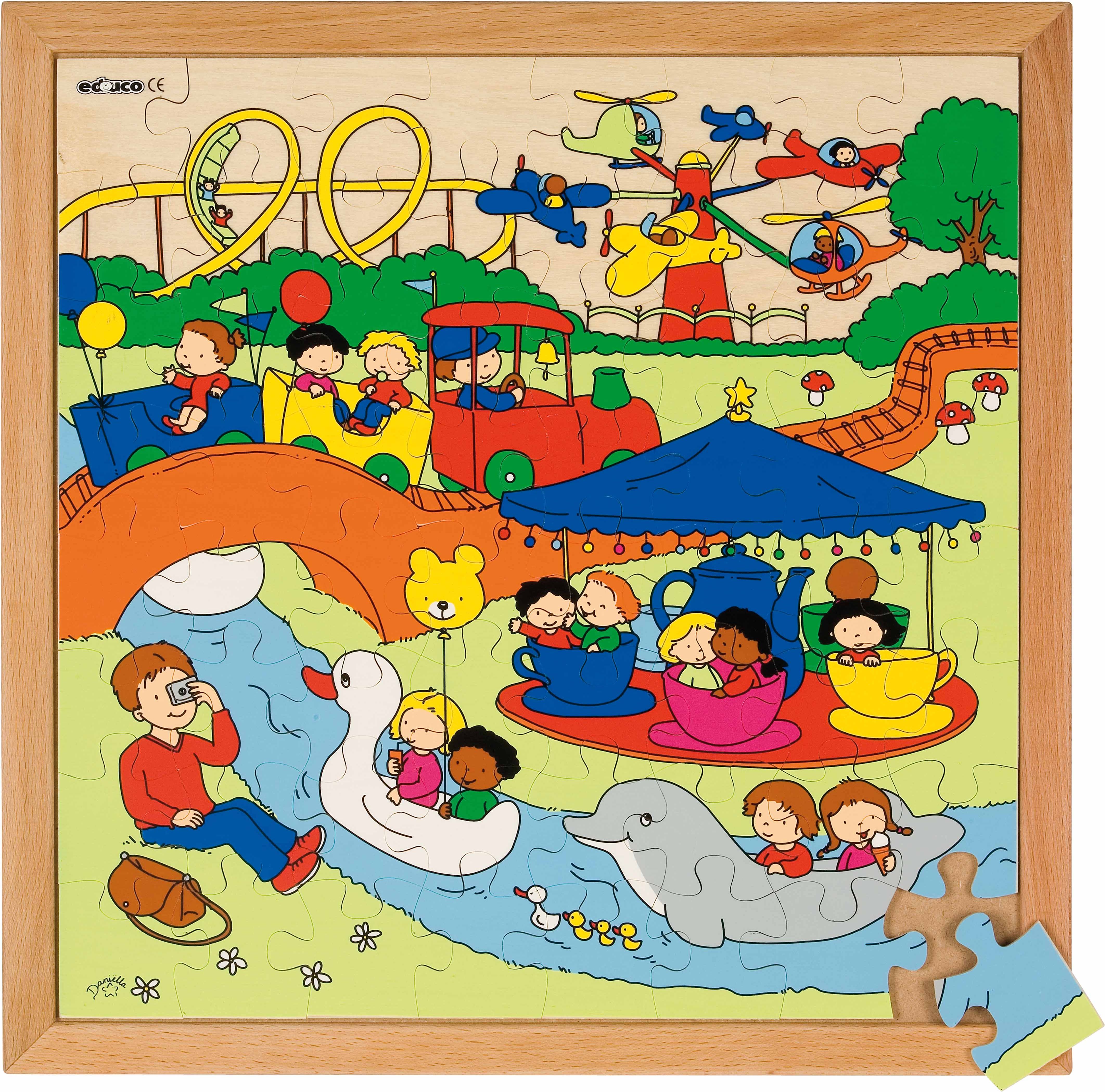 Educo E522617 Recreation puzzle - amusement park - obrázek 1